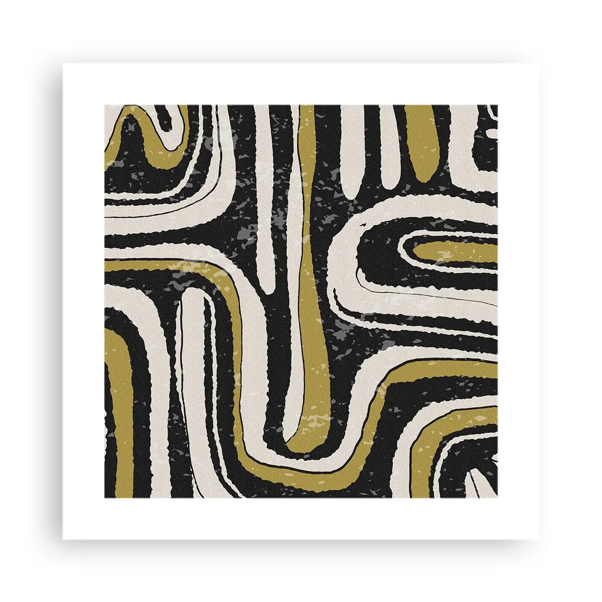 Affisch - Komposition: stråk och gränder - 40x40 cm