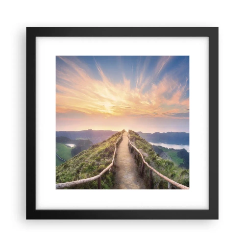 Affisch i svart ram - Nära himlen - 30x30 cm