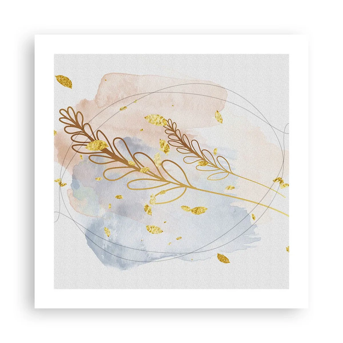 Affisch - En gyllene explosion - 50x50 cm