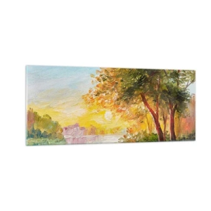 Glastavla - Bild på glas - Et in Arcadia ego - 100x40 cm