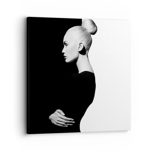 Canvastavla - Bild på duk - Helt enkelt en kvinna - 30x30 cm