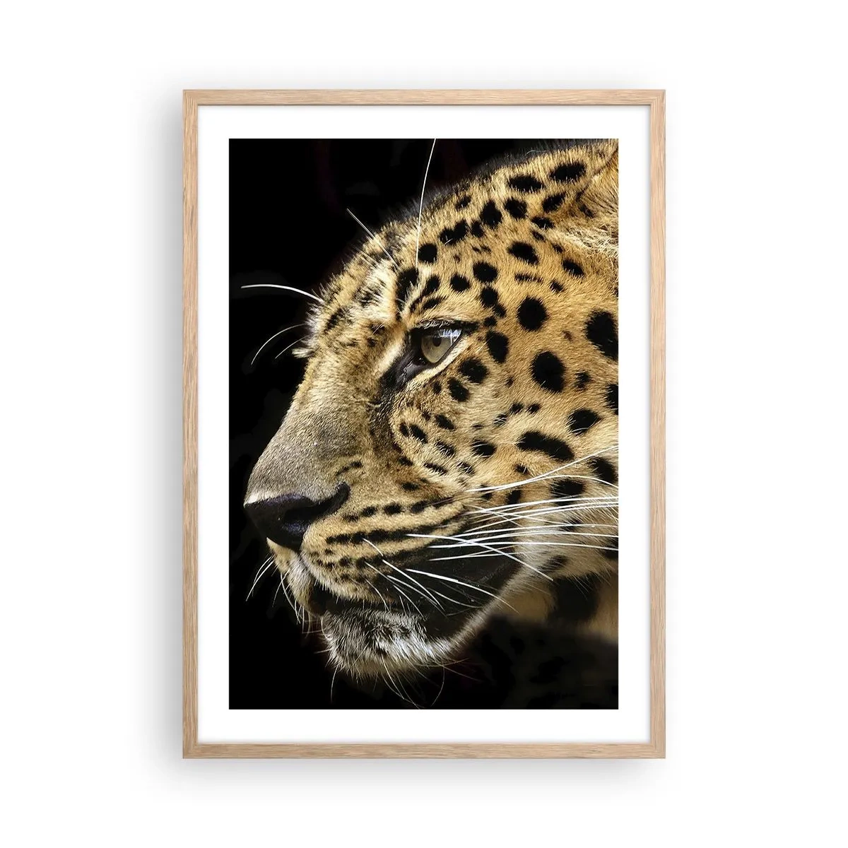 Affisch i ram av ljusek - Lugn, fokuserad, redo - 50x70 cm