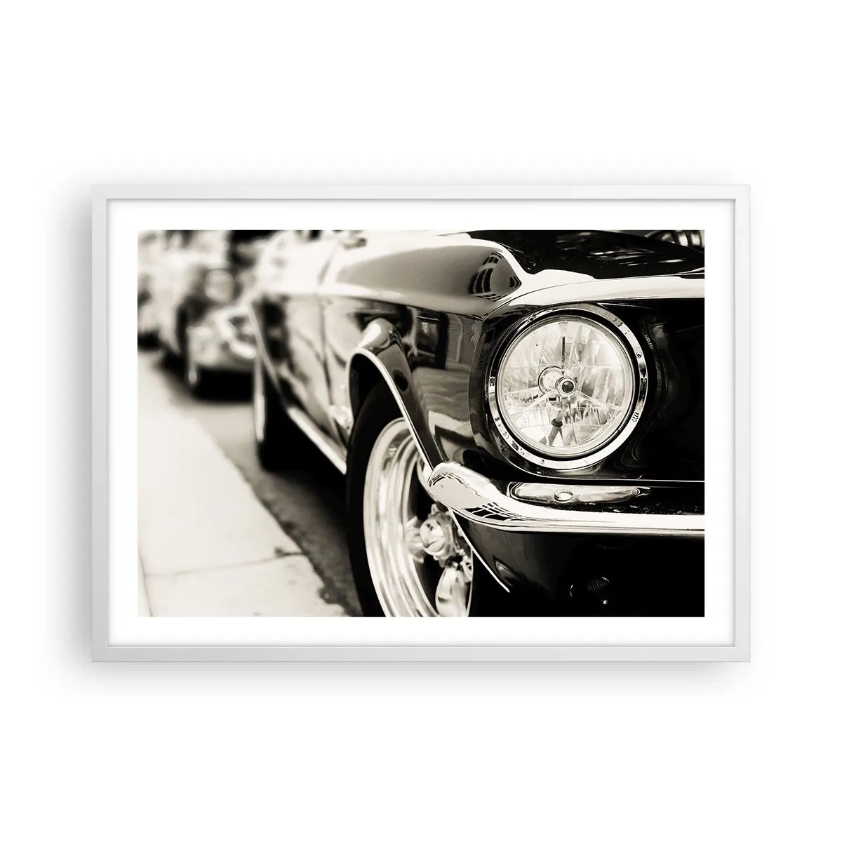 Affisch i vit ram - Oändlig glans - 70x50 cm