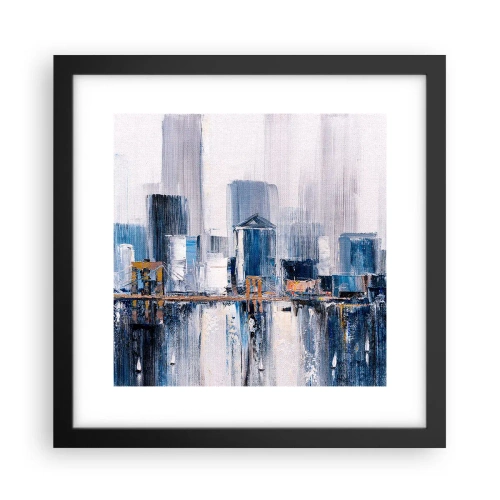 Affisch i svart ram - New York-impression - 30x30 cm