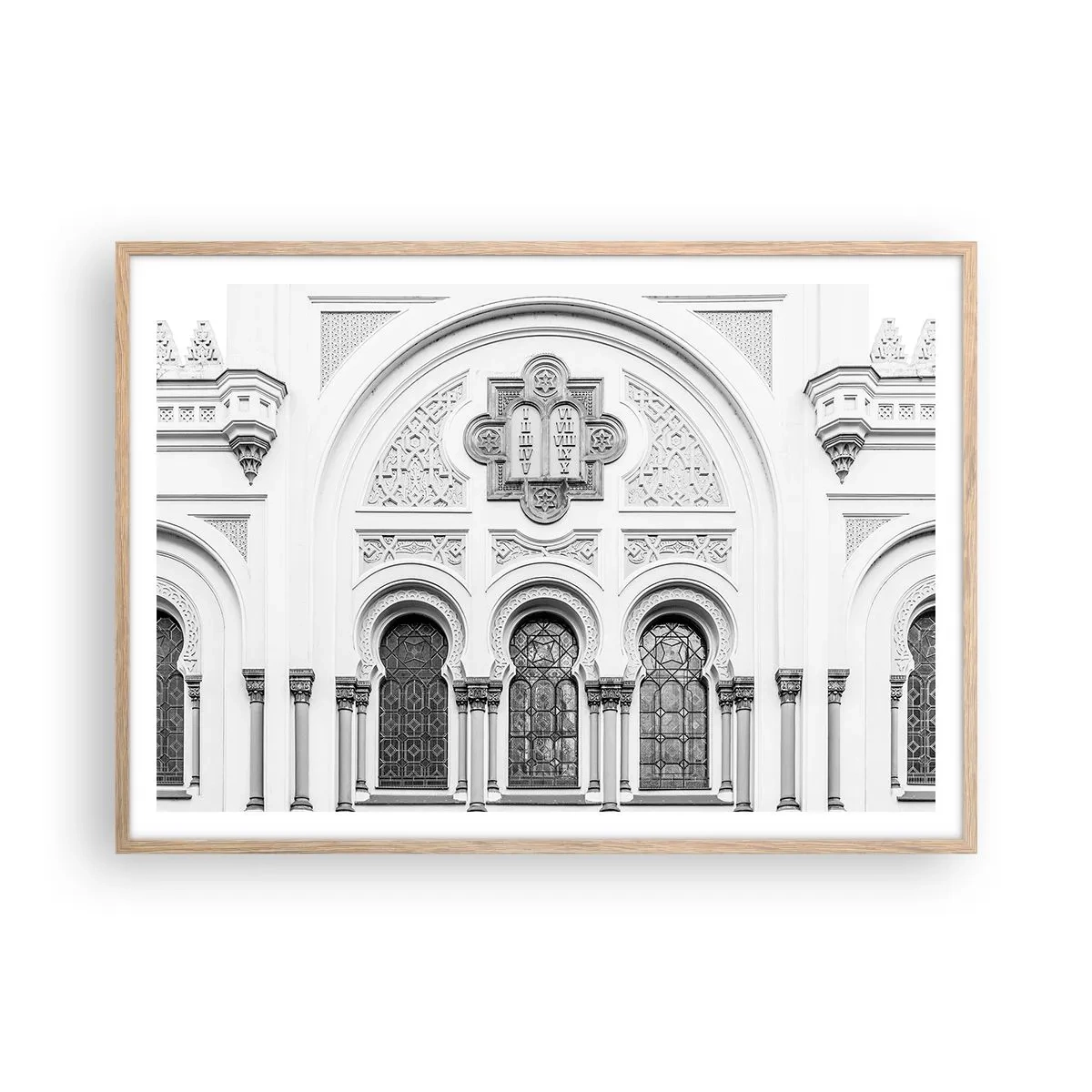 Affisch i ram av ljusek - På gränsen mellan kulturer - 100x70 cm