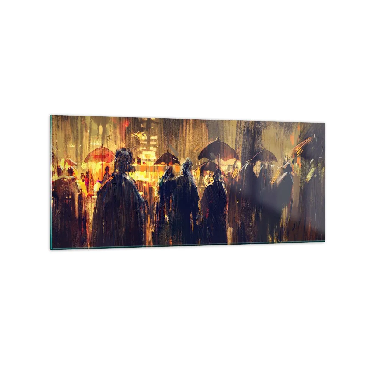 Glastavla - Bild på glas - Regnbekännare - 120x50 cm