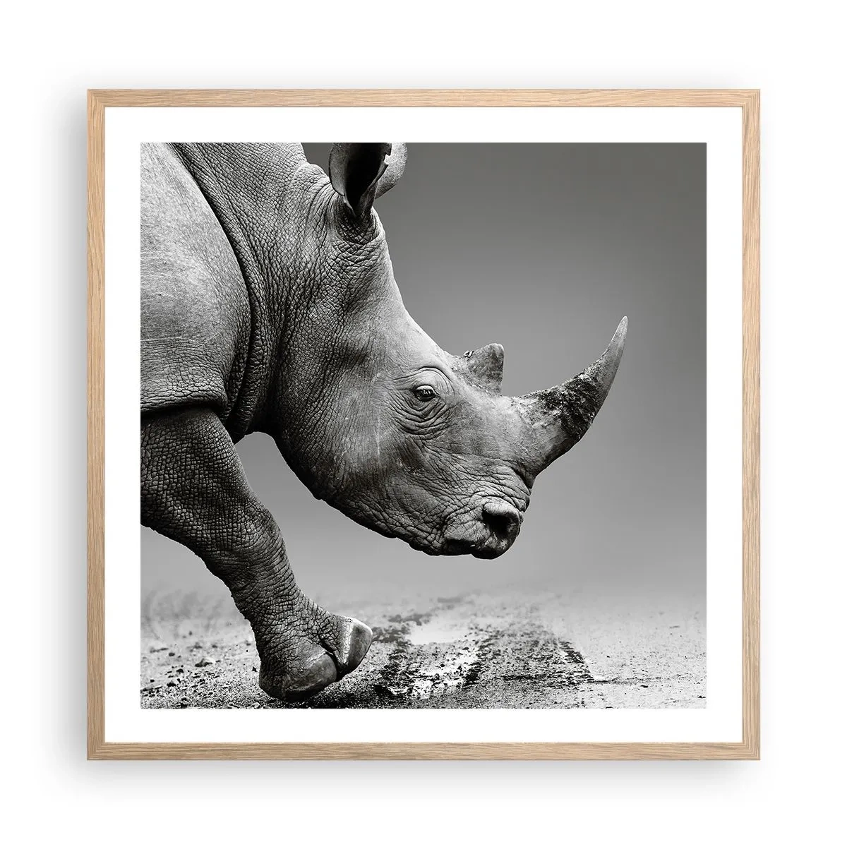 Affisch i ram av ljusek - Ostoppbar kraft - 60x60 cm