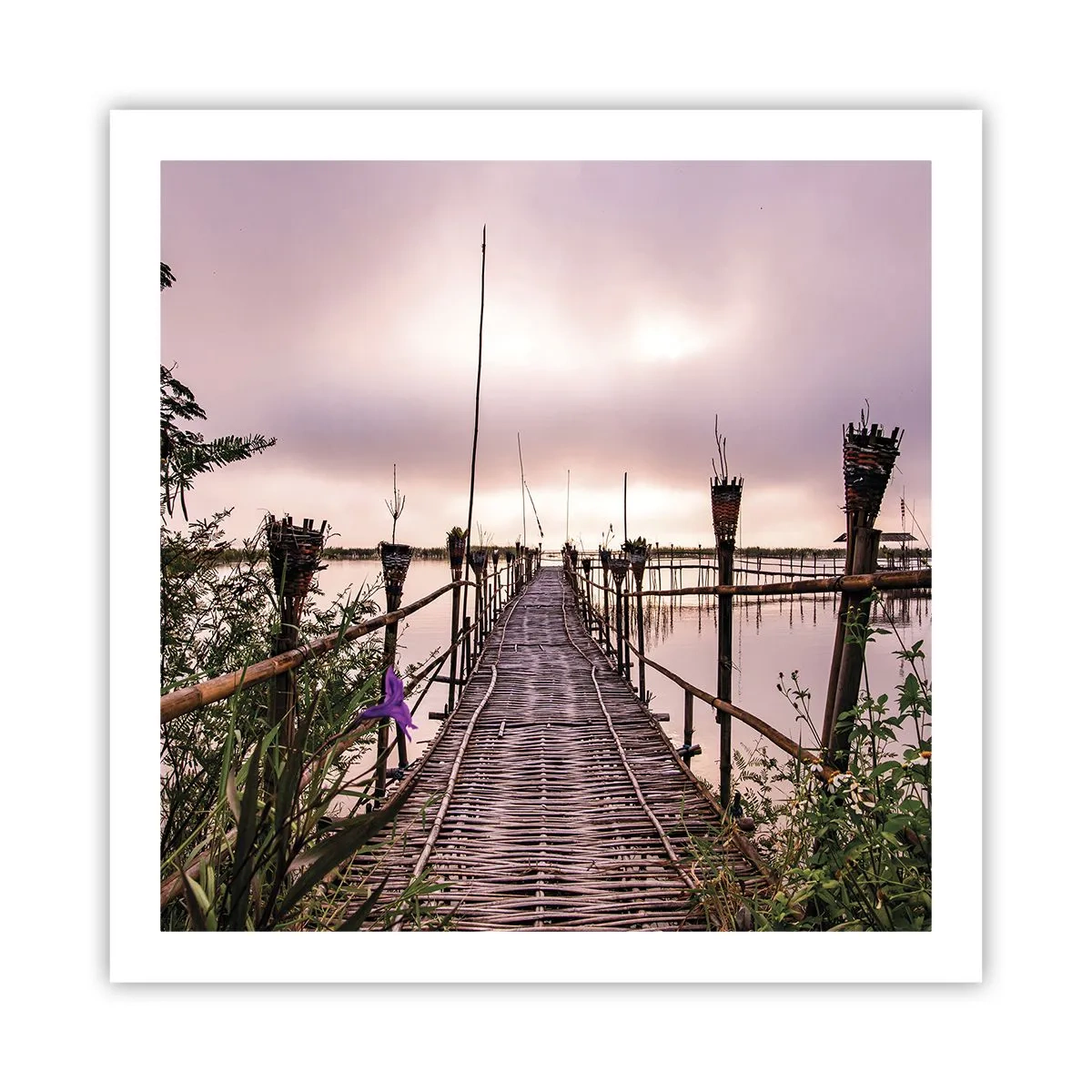 Affisch - Asiens lugn och tystnad - 60x60 cm