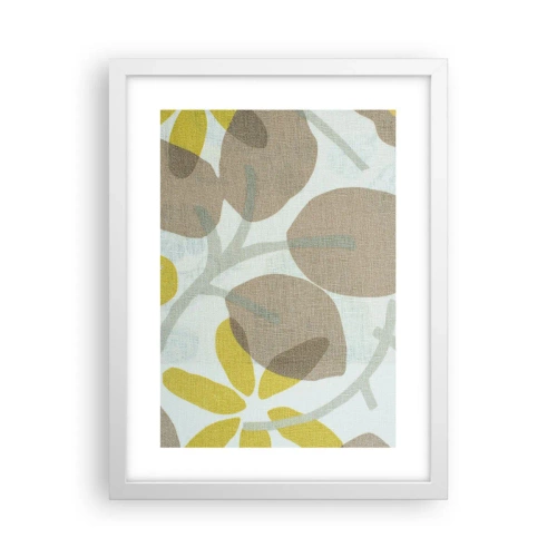 Affisch i vit ram - Komposition i solskenet - 30x40 cm
