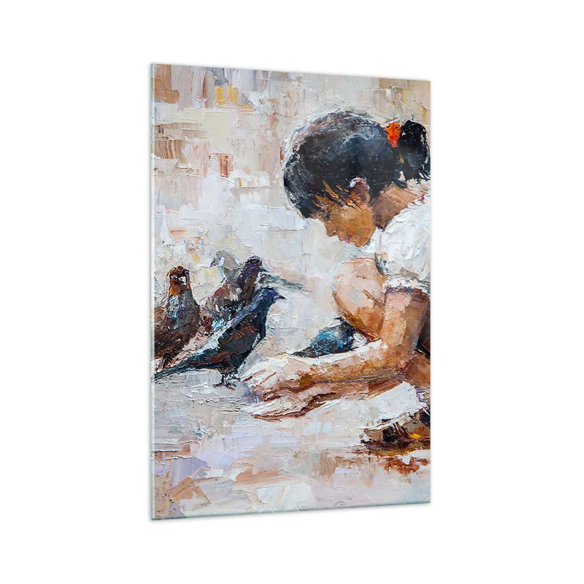 Glastavla - Bild på glas - Minst och gulligast - 70x100 cm