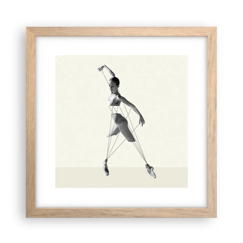 Affisch i ram av ljusek - I världens teater - 30x30 cm