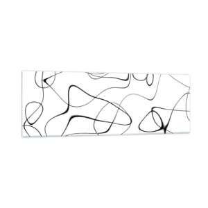 Glastavla - Bild på glas - Livets stigar, ödets tur - 90x30 cm