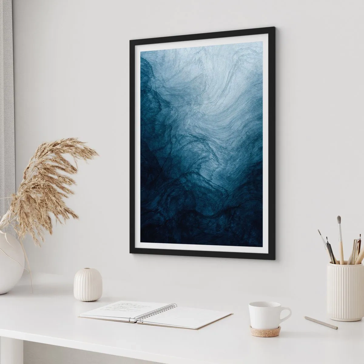 Affisch i svart ram - Nå djupt in - 61x91 cm