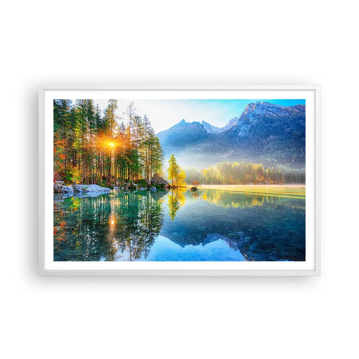 Affisch i vit ram - Majestät och sötma - 91x61 cm