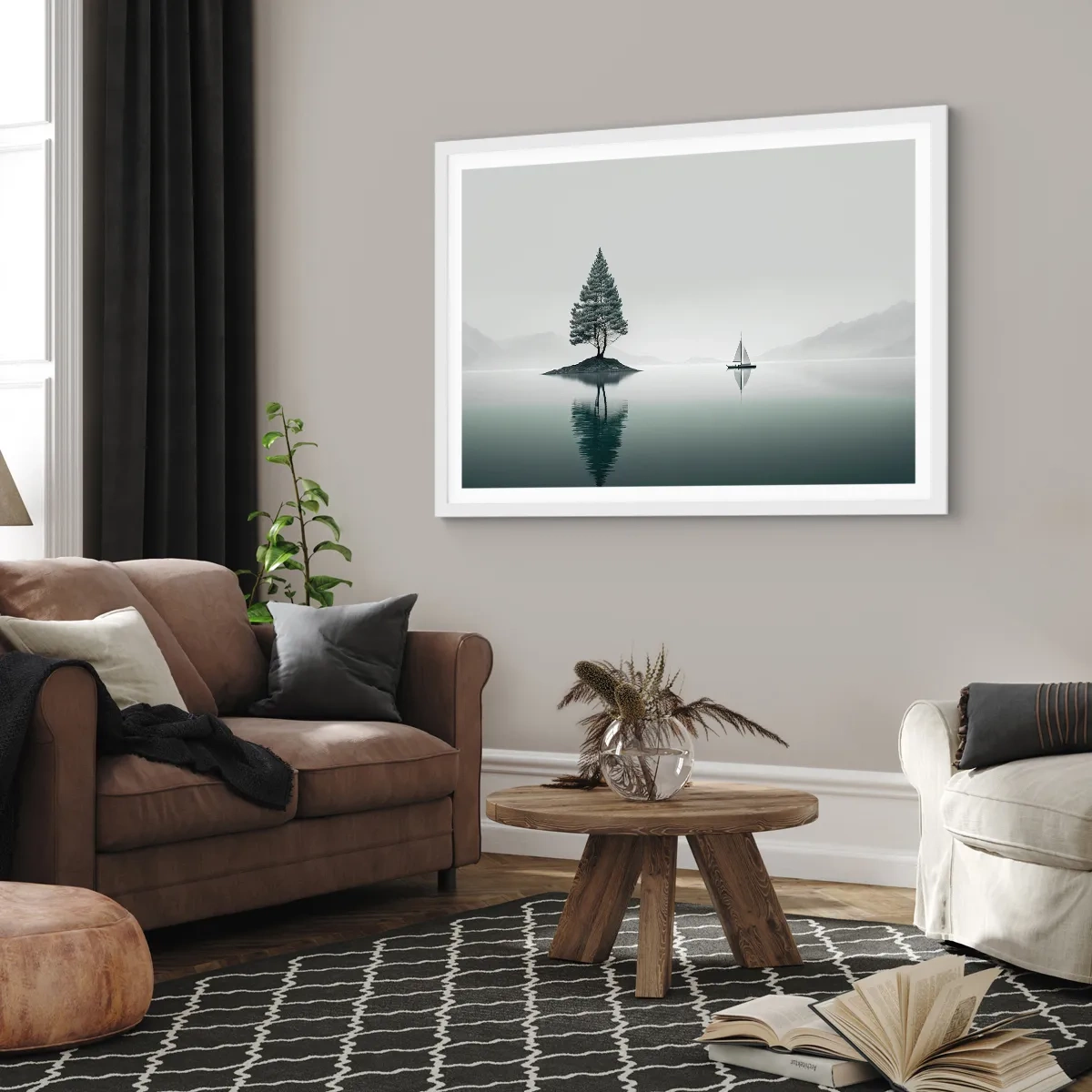 Affisch i vit ram - En dröm - 50x40 cm