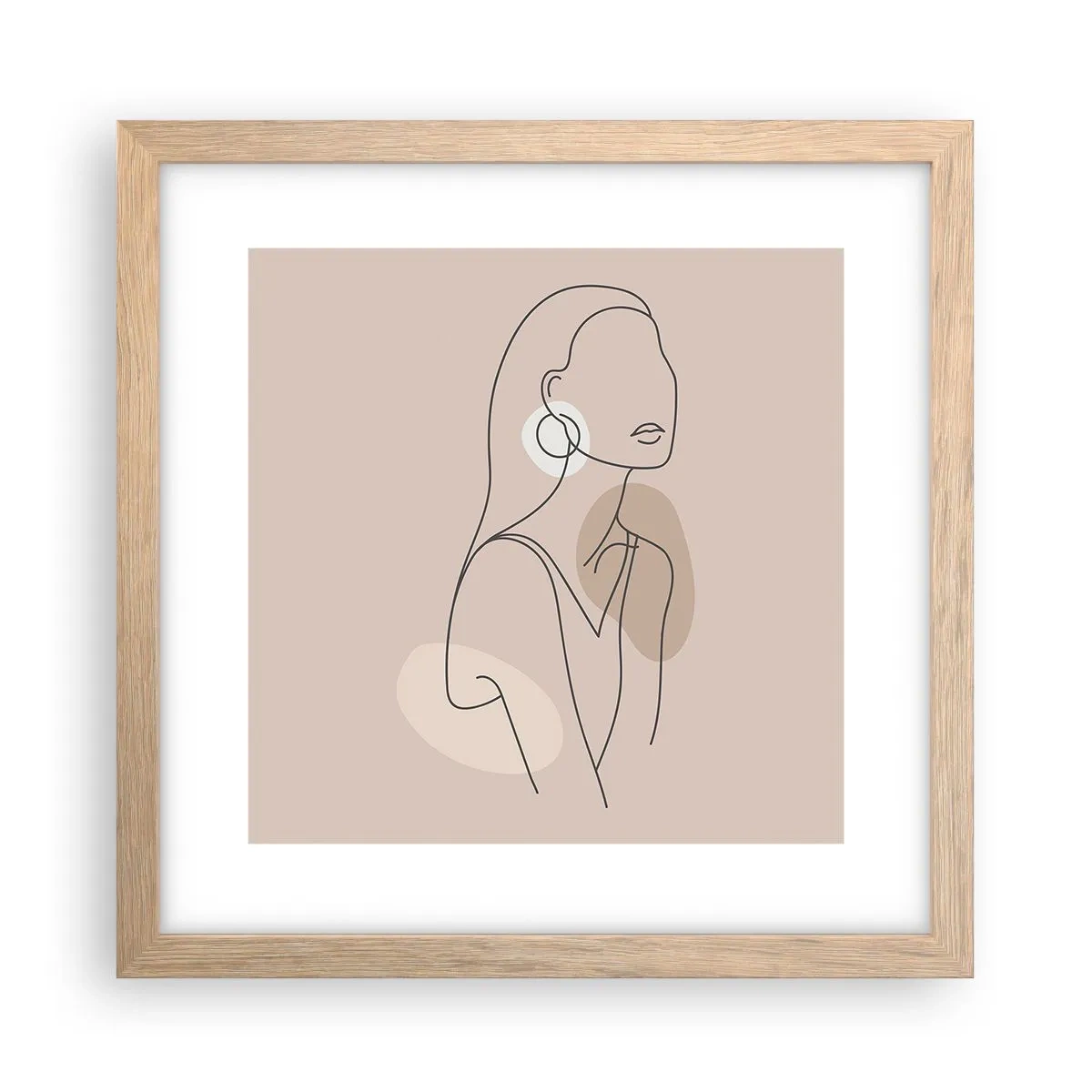 Affisch i ram av ljusek - Flickaktighetens ikon - 30x30 cm