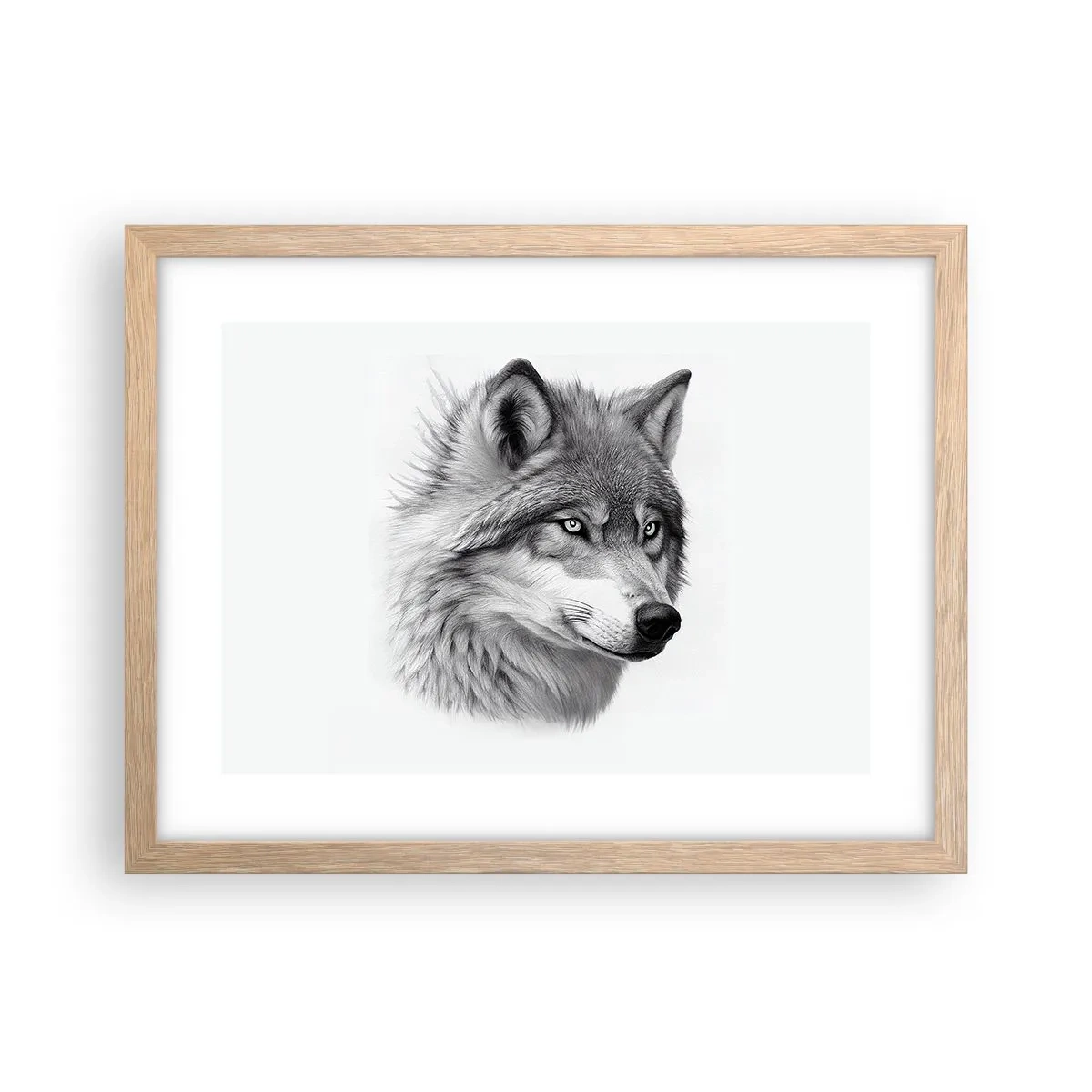 Affisch i ram av ljusek - Alfa - utan tvekan - 40x30 cm