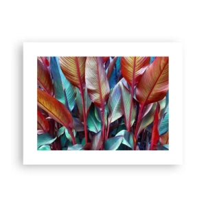 Affisch - En färgglad tätskog - 40x30 cm