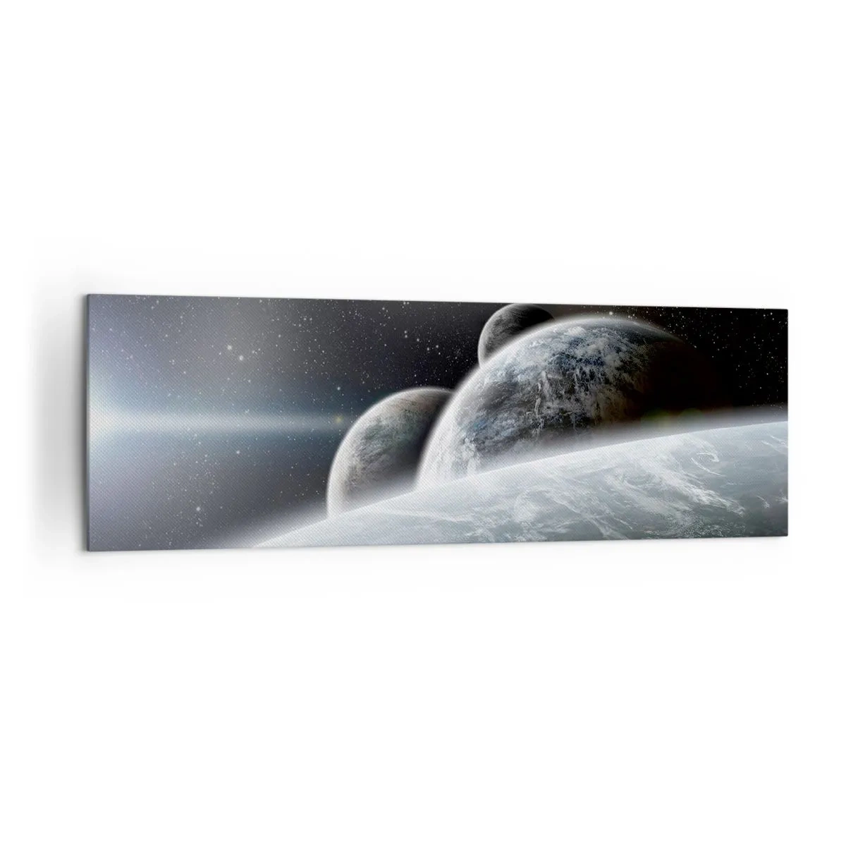 Canvastavla - Bild på duk - Sfärers rymdmusik - 160x50 cm