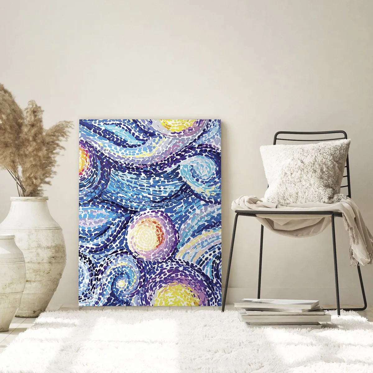 Glastavla - Bild på glas - Från van Goghs tavla - 80x120 cm