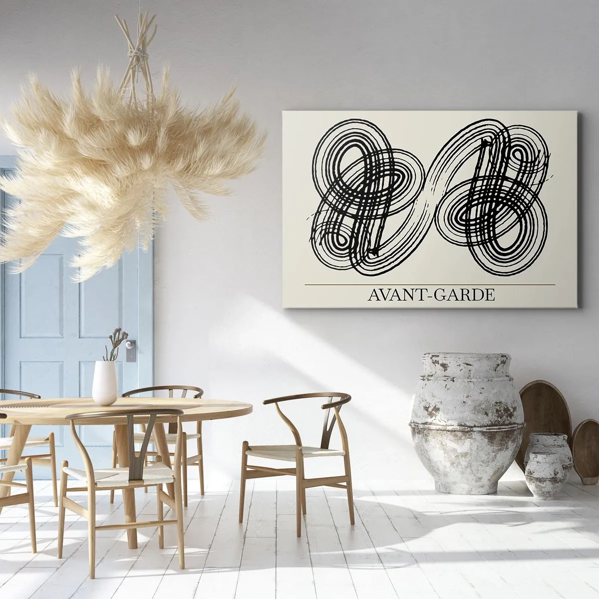 Canvastavla - Bild på duk - Det kom ut spontant - 100x70 cm