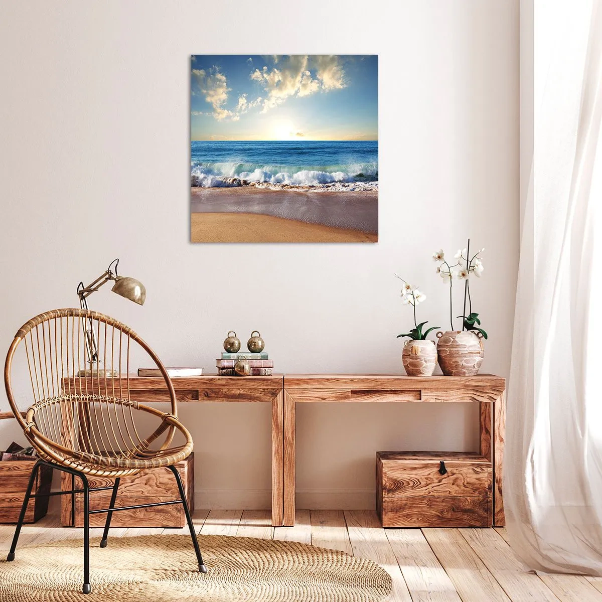 Canvastavla - Bild på duk - Rörlighet och orörlighet samtidigt - 50x50 cm