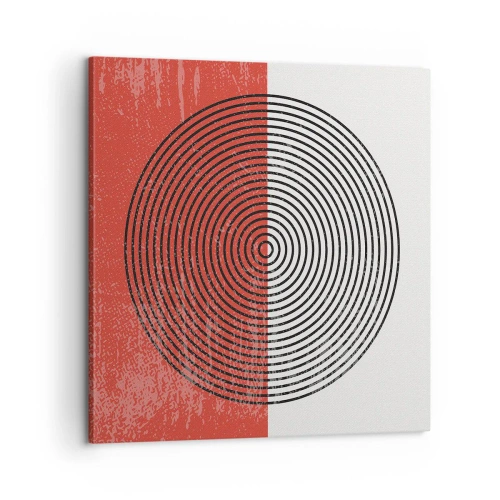 Canvastavla - Bild på duk - Mitt i prick - 60x60 cm