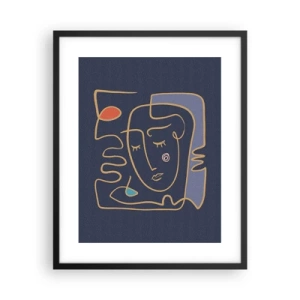 Affisch i svart ram - I drömmarnas värld - 40x50 cm