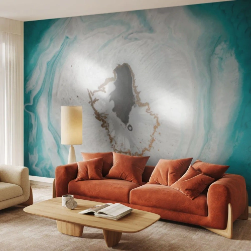 Fototapet Premium Canvas - Att tränga in - Abstraktion, Bit, Sten - 200x140 cm