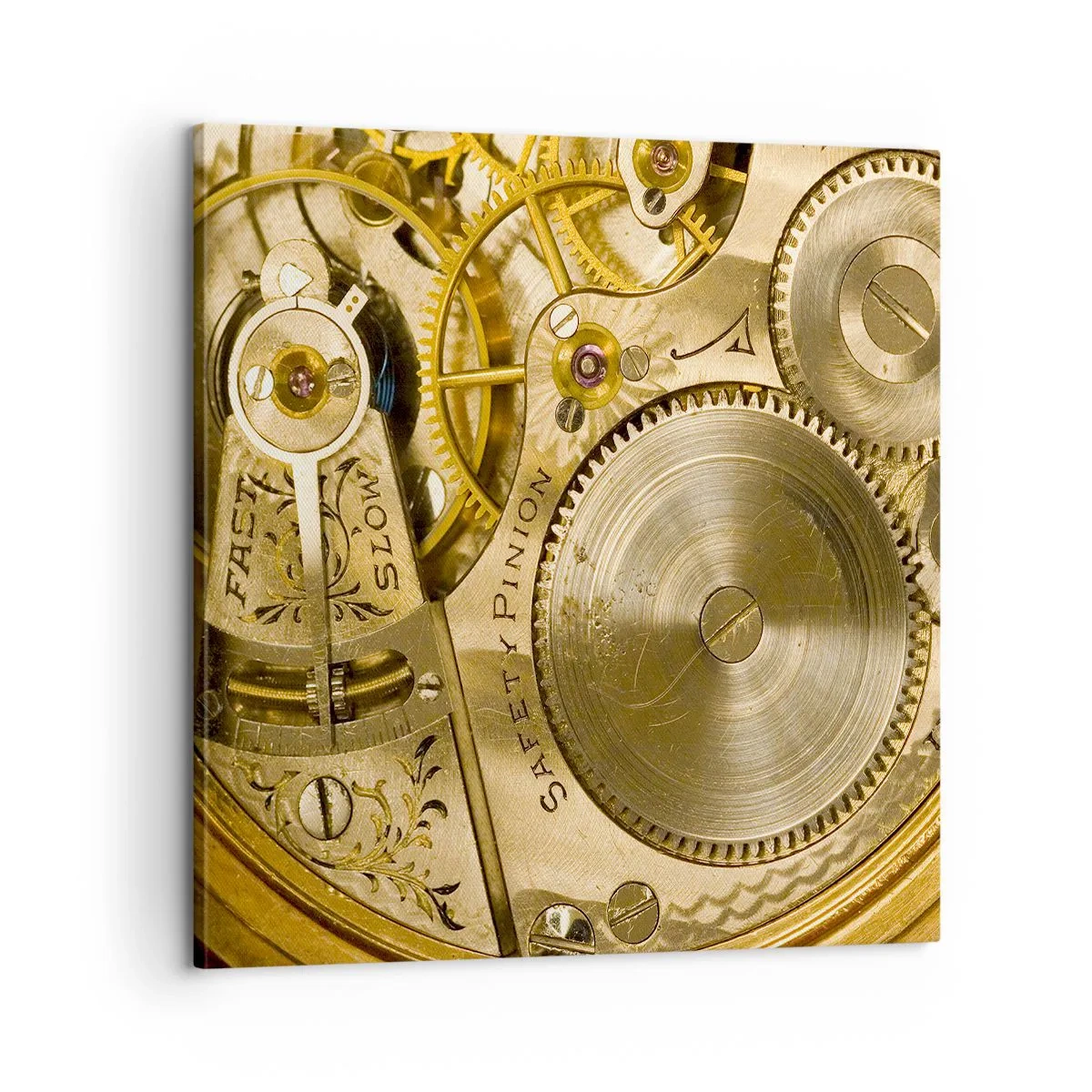 Canvastavla - Bild på duk - Gå med tidens anda - 60x60 cm