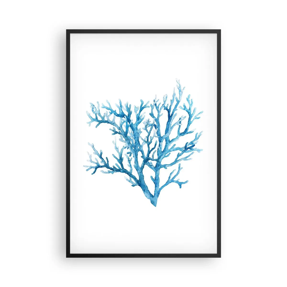 Affisch i svart ram - Marin filigran - 61x91 cm