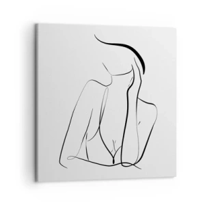 Canvastavla - Bild på duk - På drömvågen - 50x50 cm