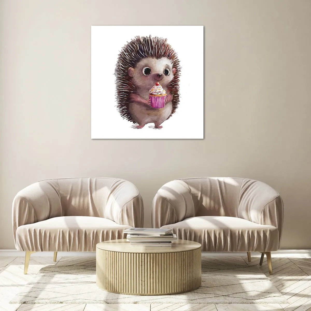 Glastavla - Bild på glas - Varje dag är helgdag - 50x50 cm