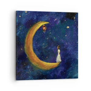 Canvastavla - Bild på duk - Världens skrik - 70x70 cm