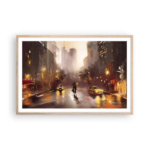 Affisch i ram av ljusek - I New Yorks ljus - 91x61 cm