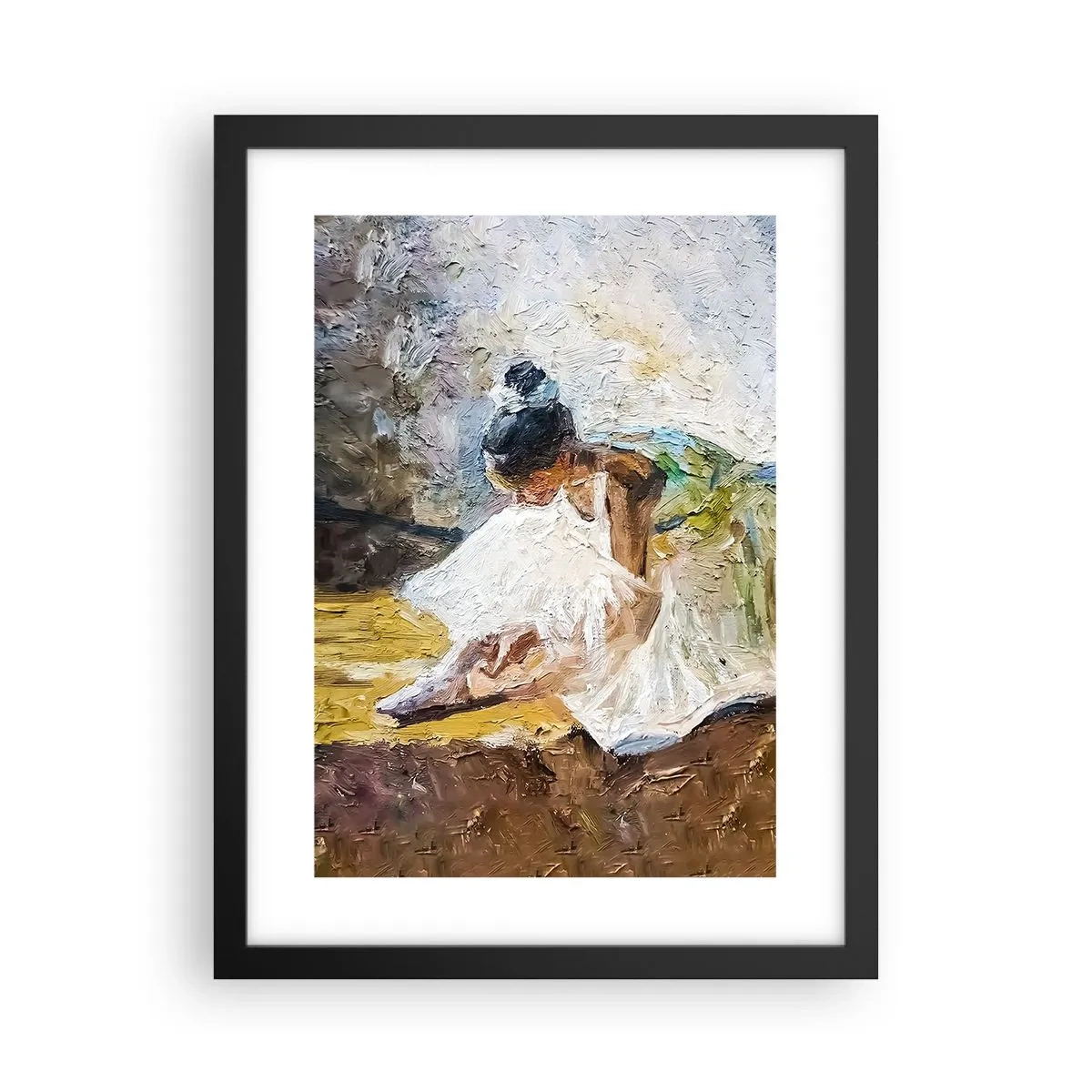 Affisch i svart ram - Från Degas tavla - 30x40 cm