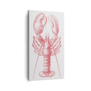 Canvastavla - Bild på duk - Hummer värdig Homer - 45x80 cm