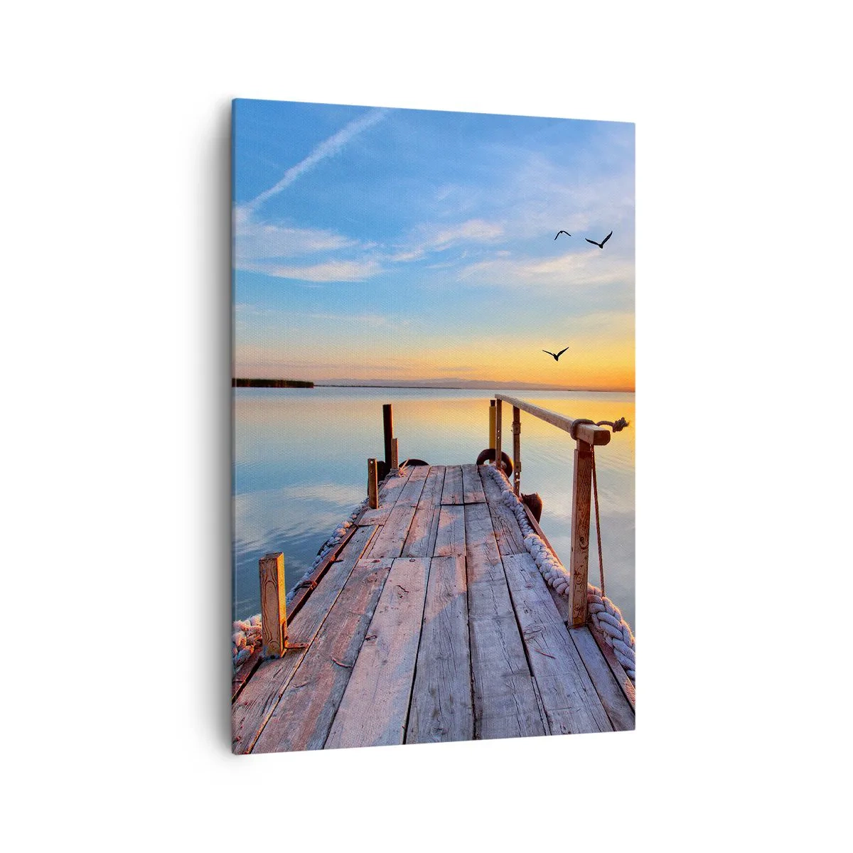 Canvastavla - Bild på duk - Gå mot solen - 70x100 cm