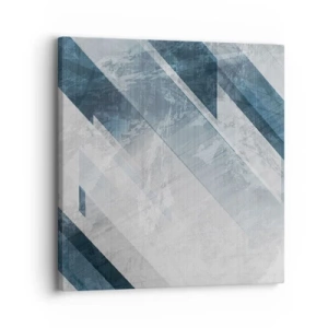 Canvastavla - Bild på duk - Tredimensionell komposition – gråhetens rörelse - 30x30 cm