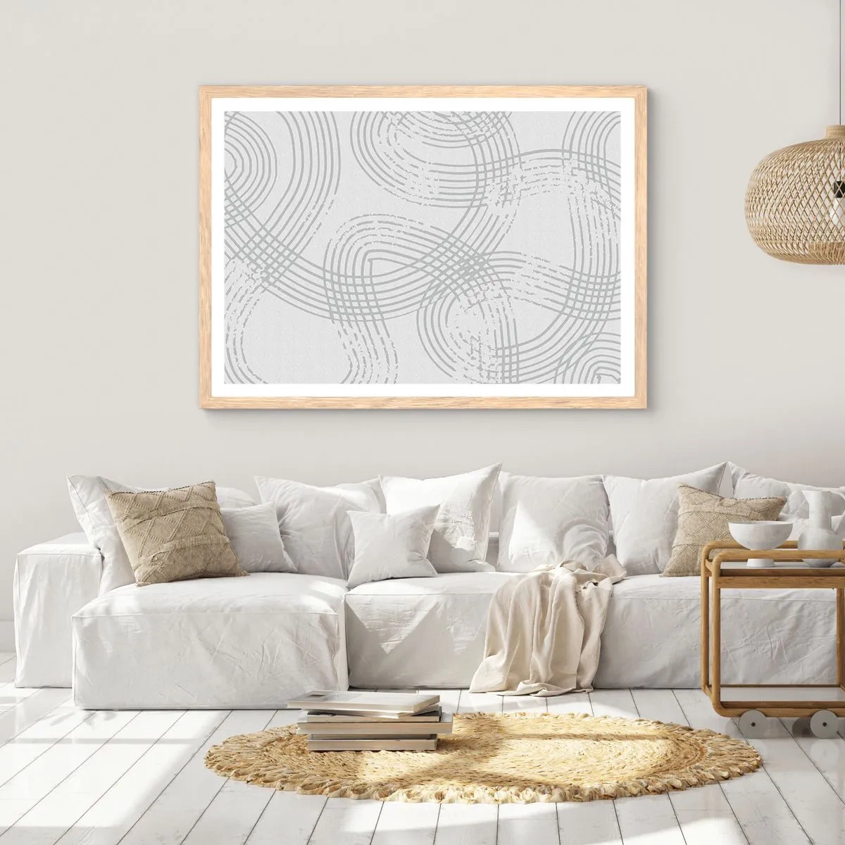 Affisch i ram av ljusek - Det finns ingen rak väg - 100x70 cm