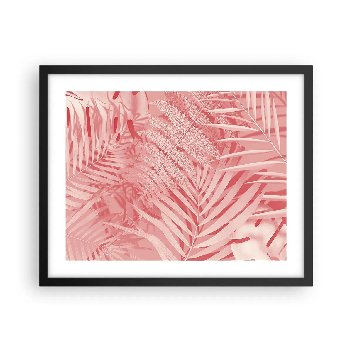 Affisch i svart ram - Rosa koncept - 50x40 cm