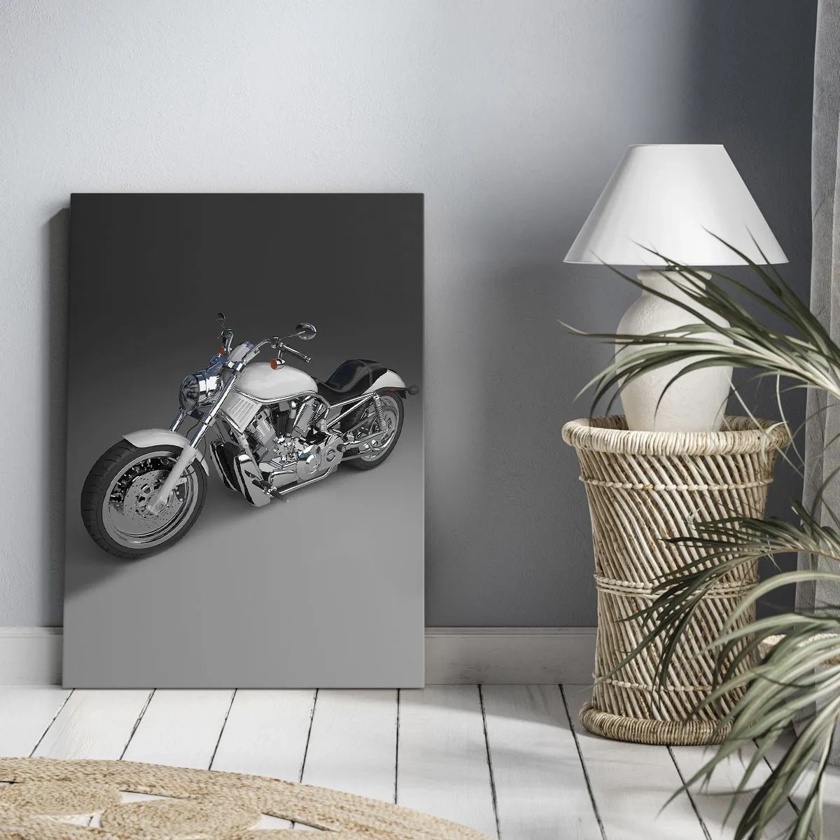 Canvastavla - Bild på duk - Man vill lägga sig knäna - 50x70 cm