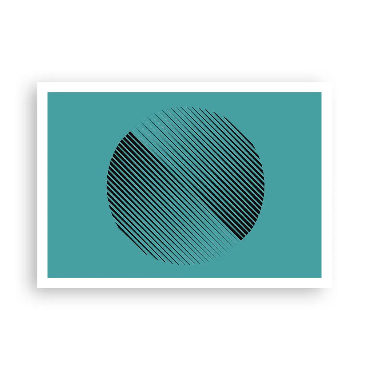 Affisch - Cirkeln - en geometrisk variation - 100x70 cm