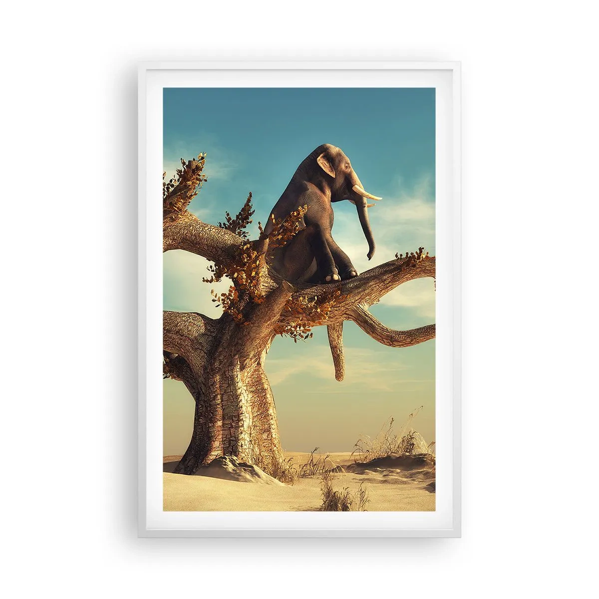 Affisch i vit ram - Ny synvinkel - 61x91 cm