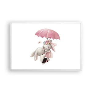 Affisch i vit ram - Det är just kärlek - 91x61 cm