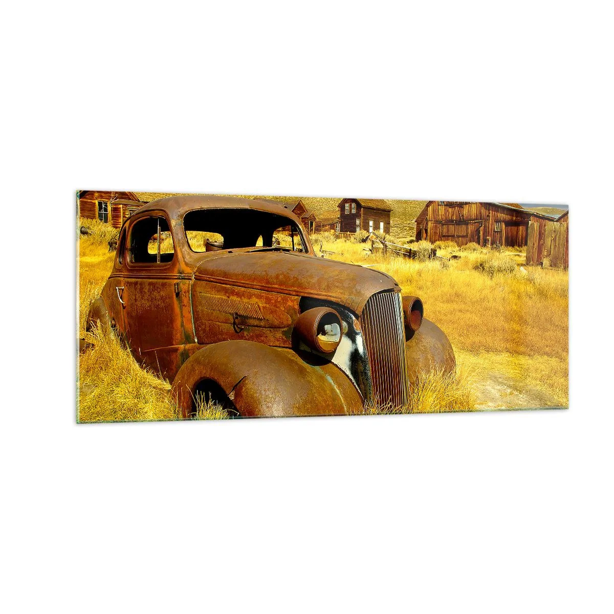 Glastavla - Bild på glas - Välförtjänt vila - 100x40 cm