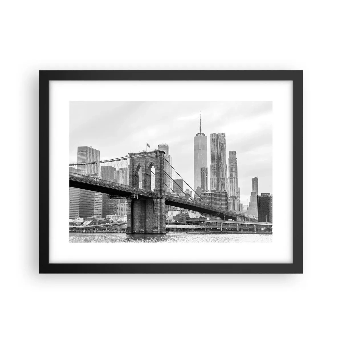 Affisch i svart ram - New York stämning - 40x30 cm