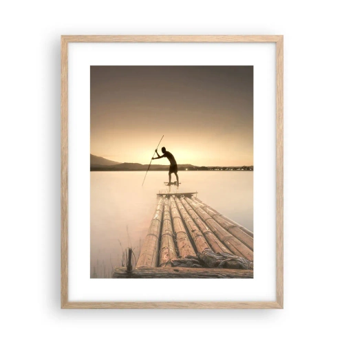 Affisch i ram av ljusek - Före avkoppling - 40x50 cm