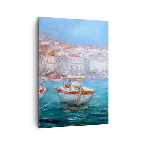 Canvastavla - Bild på duk - Italiensk vik - 50x70 cm