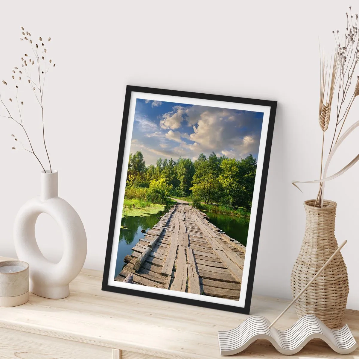 Affisch i svart ram - Sommar, sommar överallt - 70x100 cm